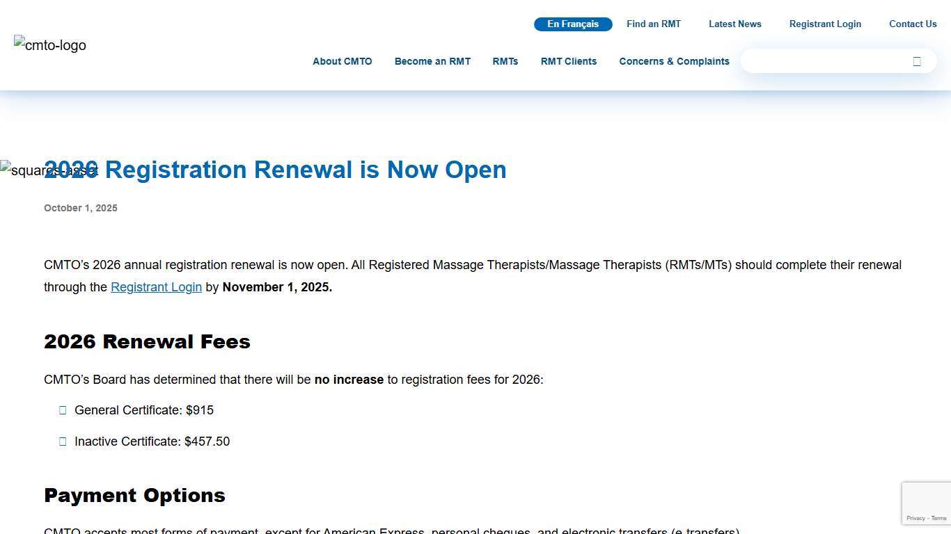 2026 Registration Renewal is Now Open